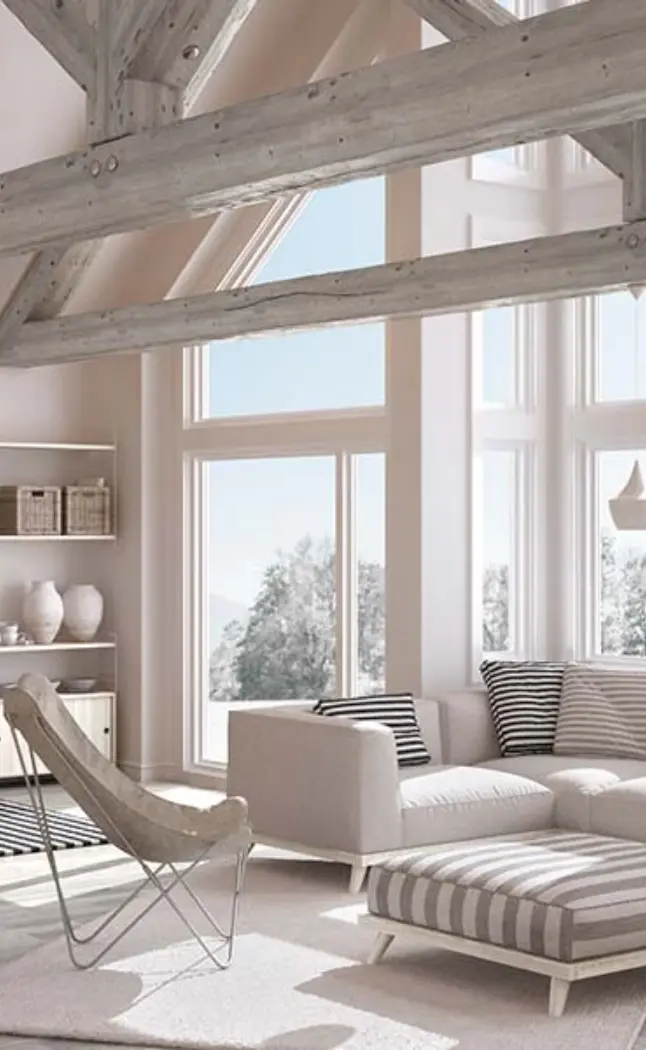 Interior finish work · bright walls and natural light