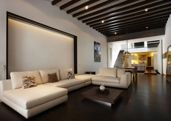 Open renovated interior