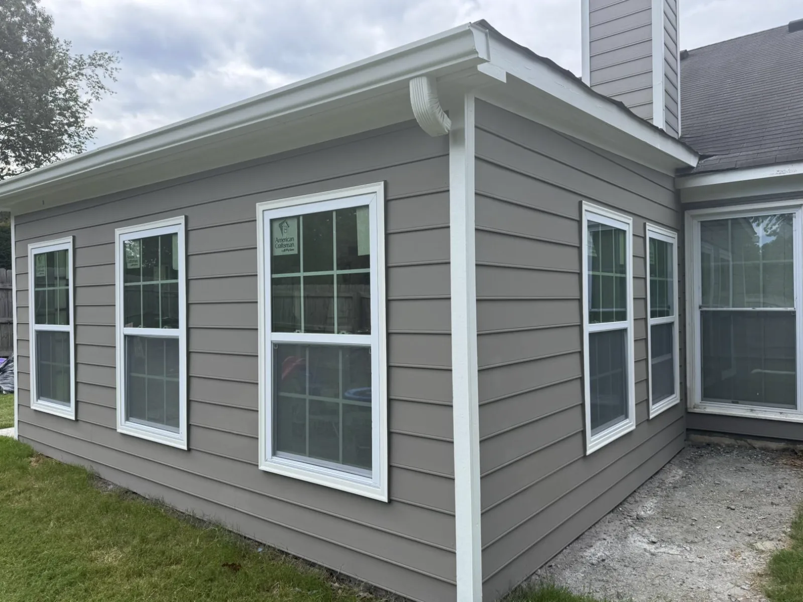 Home addition construction detail by HQ Construction & Remodeling